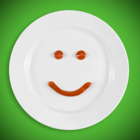 smiling plate